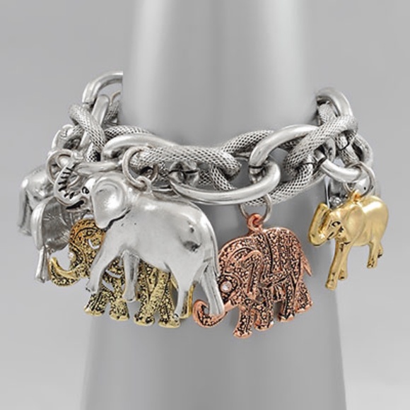 Elephant Charm Bracelet - Picture 2 of 2